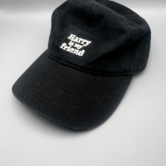 Harry Styles Other - Harry Styles Harry Is My Friend Black Embroidered Dad Hat Baseball Cap 832
